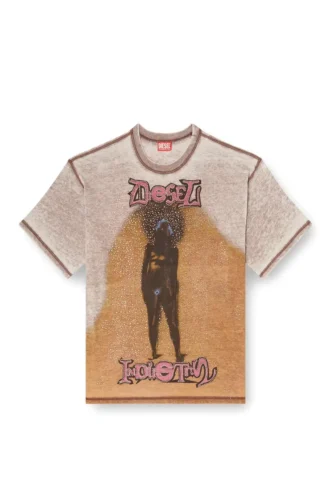 t-boxt-v12 Χαλαρό T-shirt με εκτύπωση και καρφιά