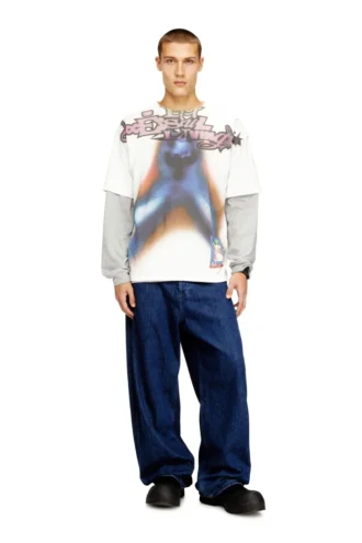 t-boxt-v13 Χαλαρό βαμβακερό T-shirt με ψηφιακή εκτύπωση