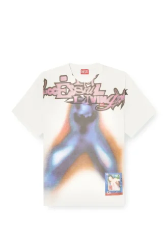 t-boxt-v13 Χαλαρό βαμβακερό T-shirt με ψηφιακή εκτύπωση