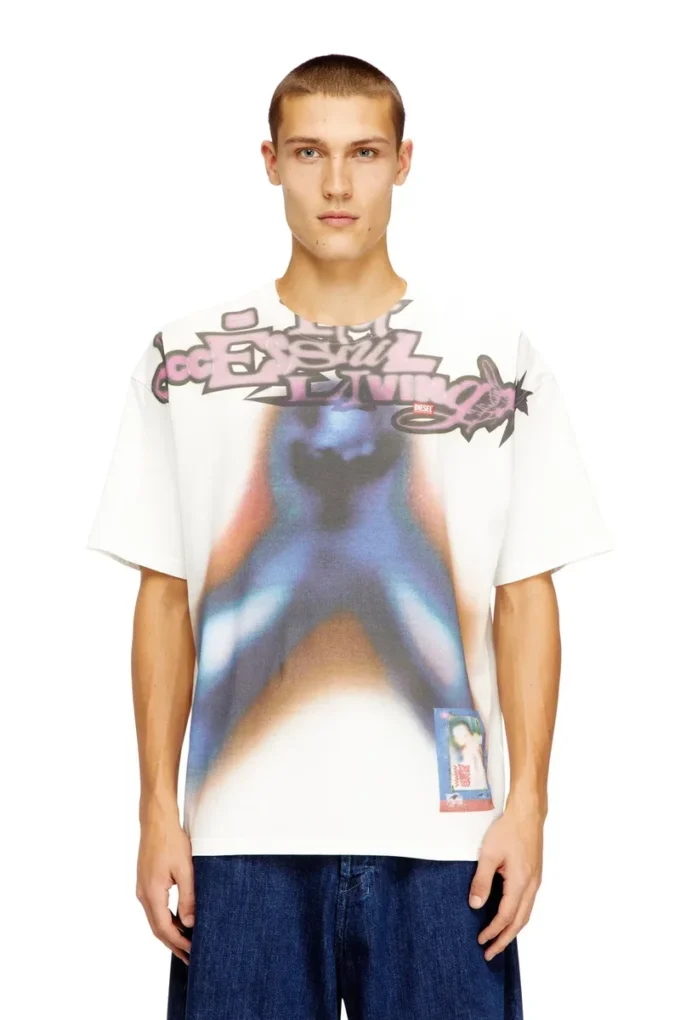 t-boxt-v13 Χαλαρό βαμβακερό T-shirt με ψηφιακή εκτύπωση t-boxt-v13 Χαλαρό βαμβακερό T-shirt με ψηφιακή εκτύπωση