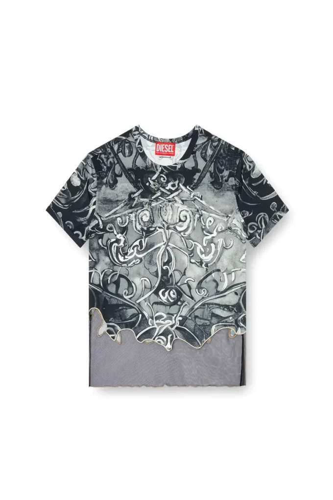 t-inlay Νάιλον T-shirt με εραλδικό τύπωμα