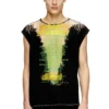 t-isak-a Αμάνικο T-shirt με τυπωμένους στίχους