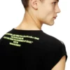 t-isak-a Αμάνικο T-shirt με τυπωμένους στίχους