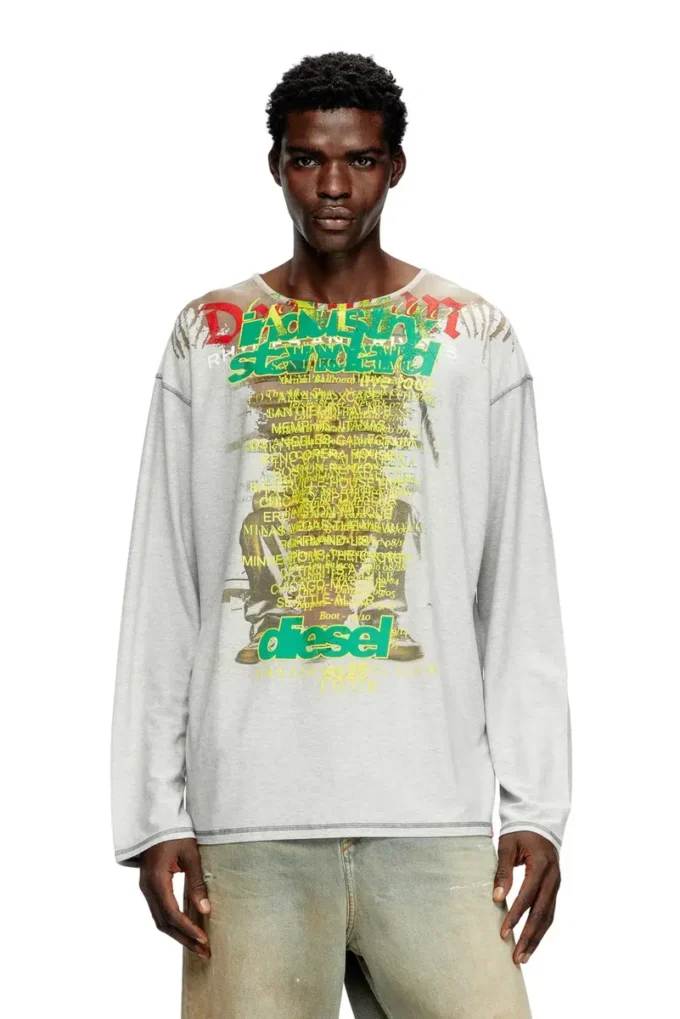 t-jerry-b Μακρυμάνικο T-shirt με τυπωμένο στίχο