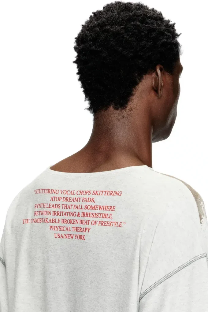t-jerry-b Μακρυμάνικο T-shirt με τυπωμένο στίχο