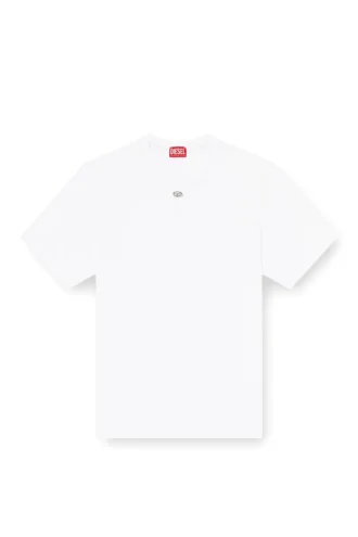 t-madjust-tr Κανονικό T-shirt με στρογγυλό λαιμό και Oval D