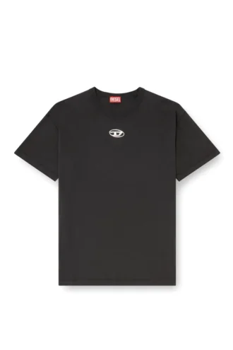 t-norm-iod Ελαφρύ βαμβακερό T-shirt με μεταλλικό λογότυπο Oval D