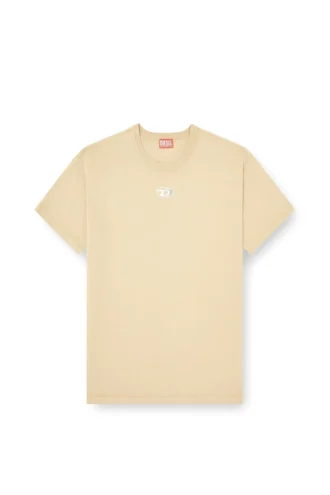 t-norm-iod Ελαφρύ βαμβακερό T-shirt με μεταλλικό λογότυπο Oval D