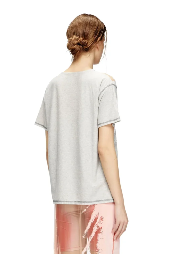 t-normac T-shirt με στρογγυλό λαιμό και τυπωμένο στίχο