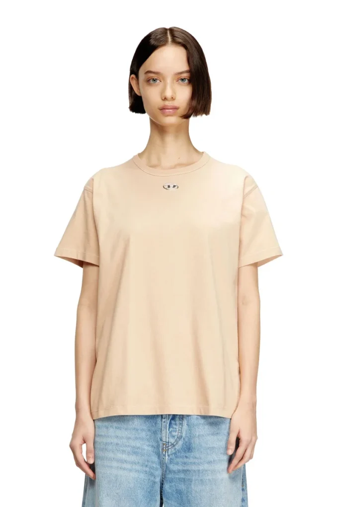 t-normy-od-s1 Βαμβακερό T-shirt με μεταλλικό Oval D