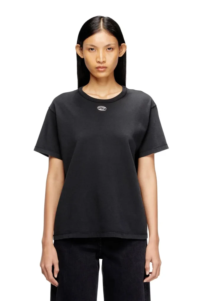 t-normy-od-s1 Βαμβακερό T-shirt με μεταλλικό Oval D
