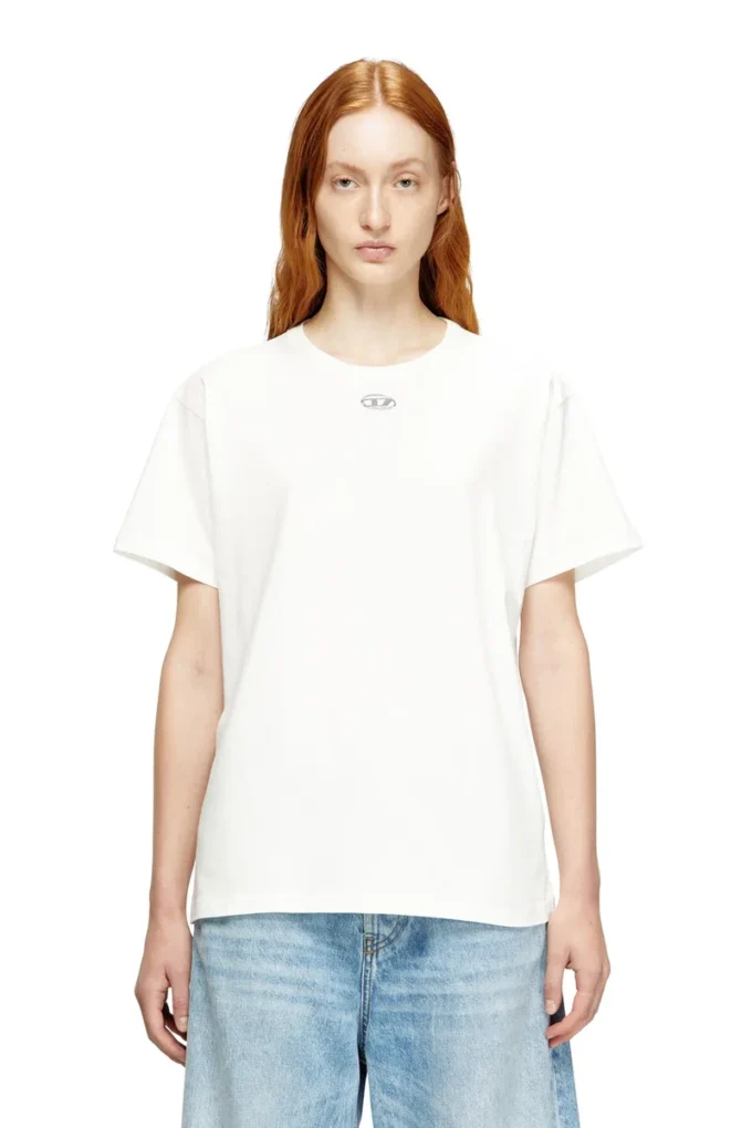 t-normy-od-s1 Βαμβακερό T-shirt με μεταλλικό Oval D