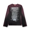 t-olavi-aa Μακρυμάνικο T-shirt από τεχνικό τζέρσεϊ με τυπωμένους στίχους