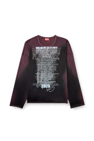 t-olavi-aa Μακρυμάνικο T-shirt από τεχνικό τζέρσεϊ με τυπωμένους στίχους