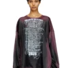 t-olavi-aa Μακρυμάνικο T-shirt από τεχνικό τζέρσεϊ με τυπωμένους στίχους