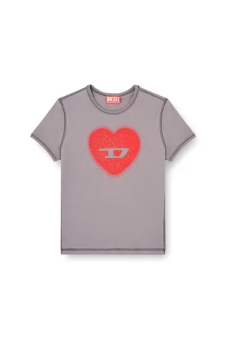 t-uncuties-long-s5 Στενό T-shirt με τύπωμα καρδιάς και καρφιά