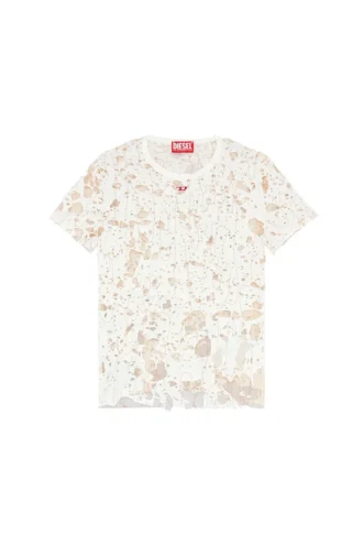 t-uncyna Τυλιχτό T-shirt με φθαρμένο τζέρσεϊ