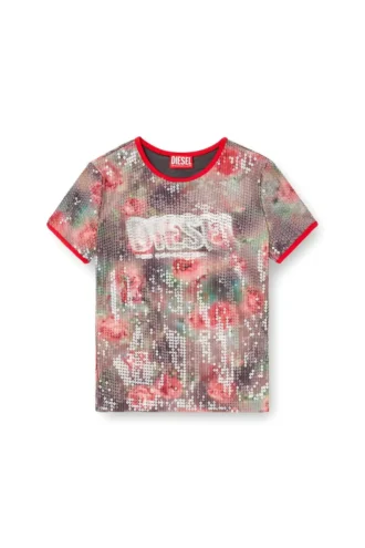 t-unkyel Στενό μπλουζάκι με floral print και πούλιες