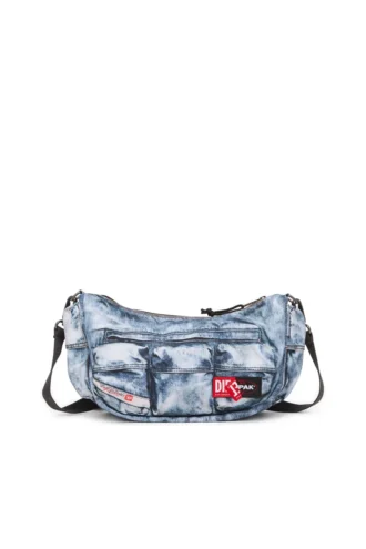 Τσάντα ώμου Diesel Τσάντα με πολλές τσέπες σε trompe l’oeil denim Τσάντα ώμου Diesel Τσάντα με πολλές τσέπες σε trompe l’oeil denim