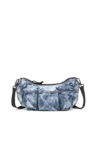 Τσάντα ώμου Diesel Τσάντα με πολλές τσέπες σε trompe l’oeil denim Τσάντα ώμου Diesel Τσάντα με πολλές τσέπες σε trompe l’oeil denim