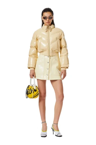 w-crema Μπουφάν bomber με επένδυση από βινύλιο