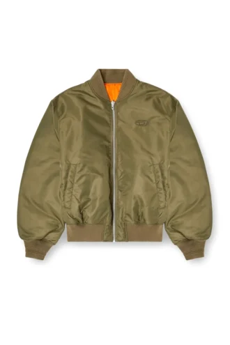 w-type-d1 Μπουφάν bomber με επένδυση και κεντημένο οβάλ D