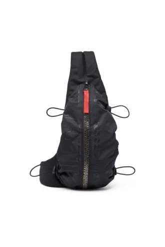 zip-d crossbody x Τσάντα Zip-D-Sling με καρό ζακάρ εξωτερικό