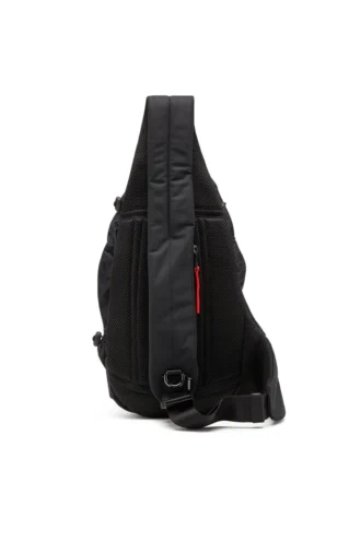zip-d sling bag x Zip-D-Sling σακίδιο πλάτης με καρό ζακάρ εξωτερικό